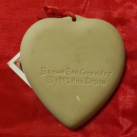 Brown Bag Cookie Art Mold Cupid Heart 1992 Crafts - Picture 6 of 8
